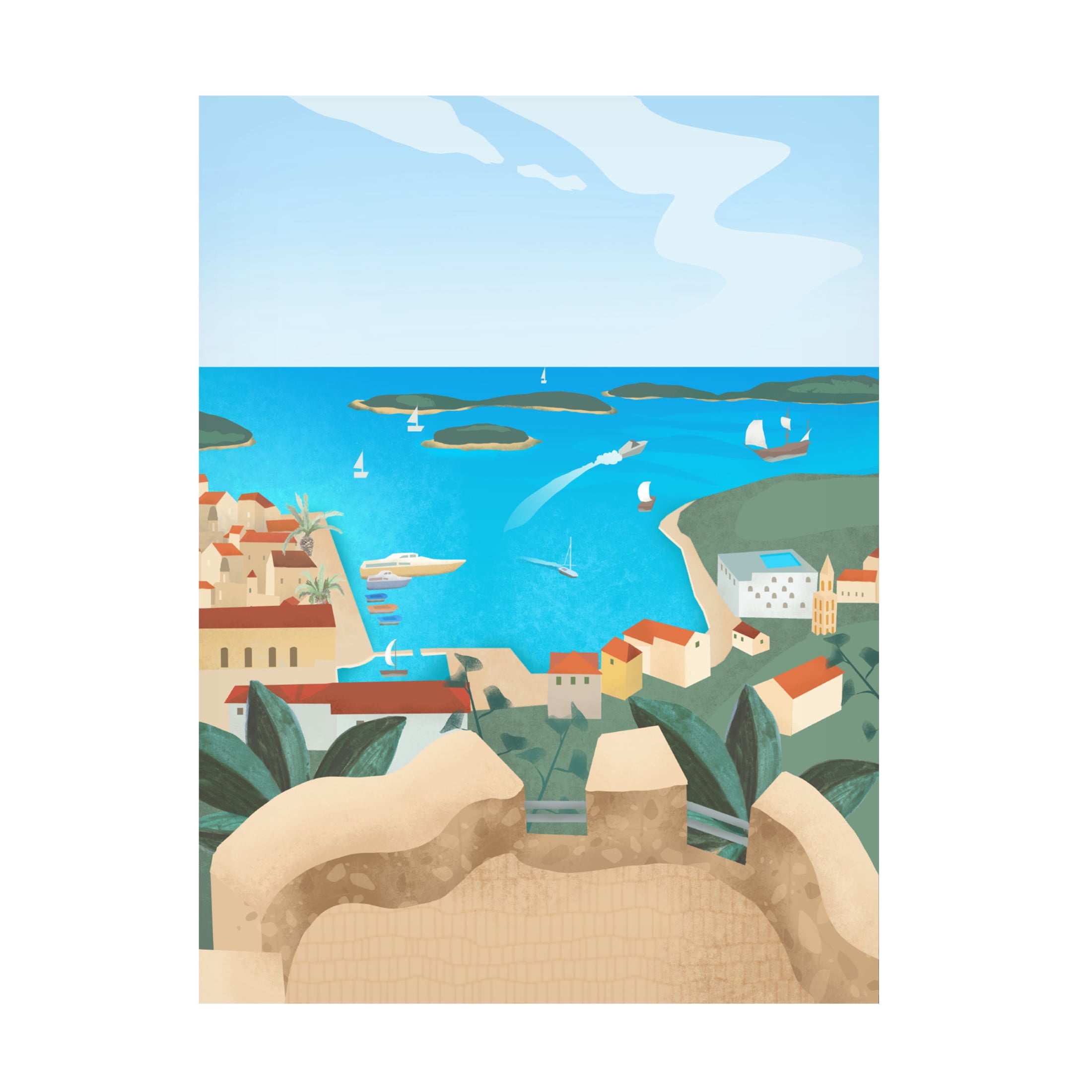Trademark Fine Art Petra Lizde  Hvar Island Canvas Wall Art