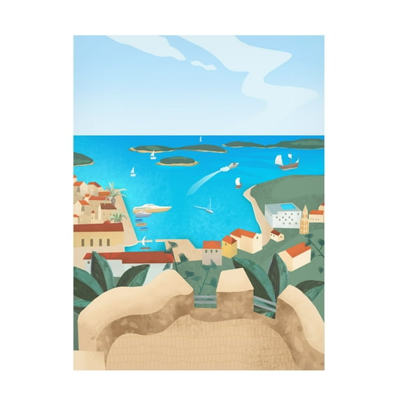 Trademark Fine Art Petra Lizde  Hvar Island Canvas Wall Art