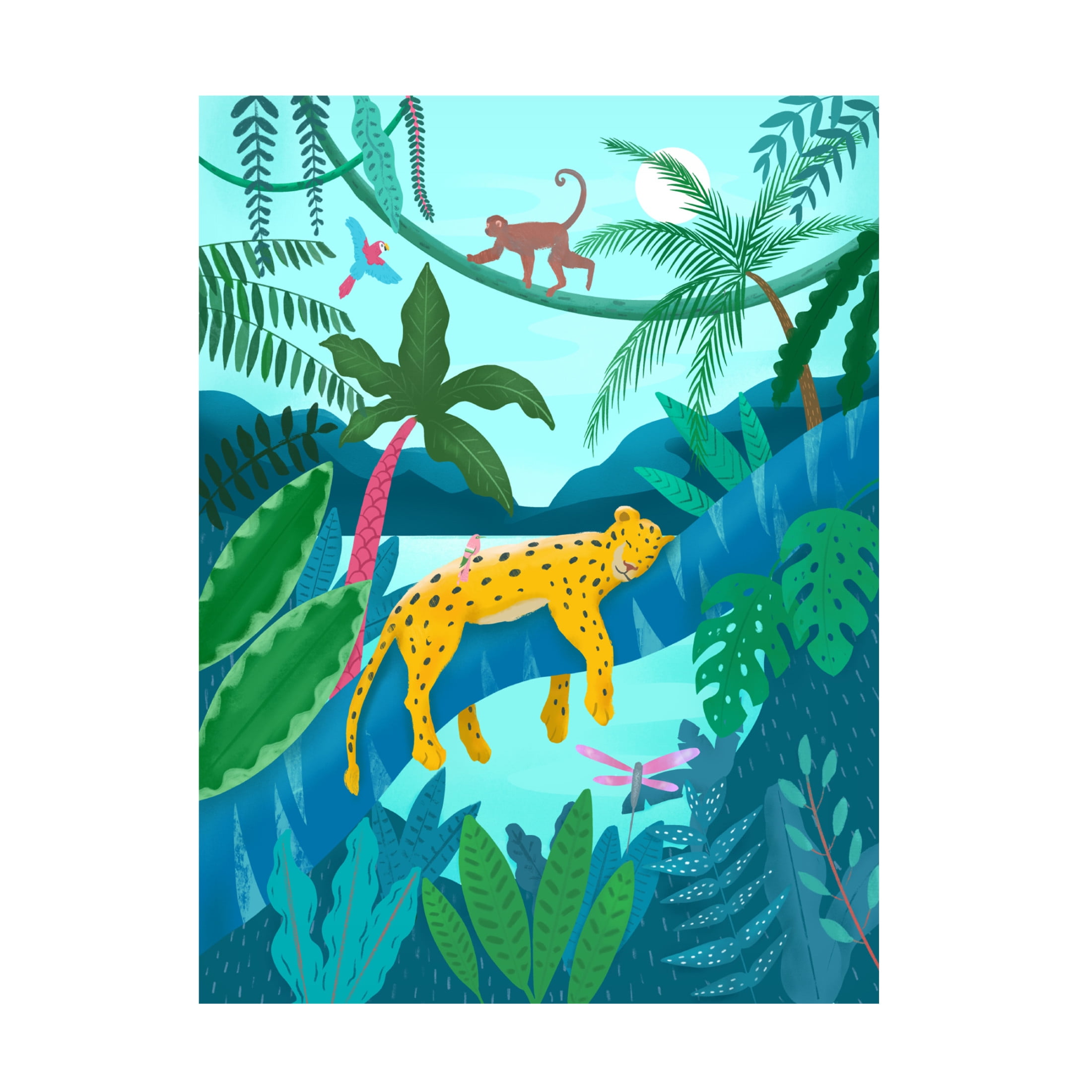 Trademark Fine Art Petra Lizde Jungle Leopard Canvas Wall Art