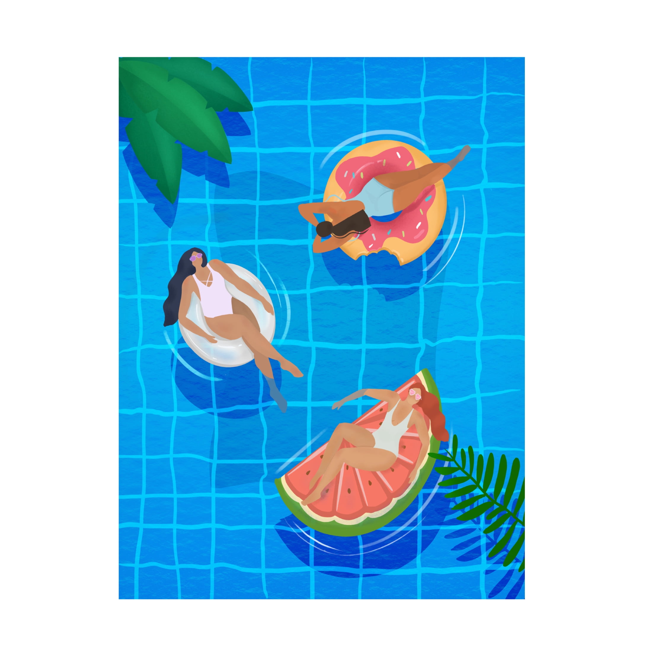 Trademark Fine Art Petra Lizde Pool Ladies Canvas Wall Art