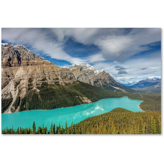 Trademark Fine Art 'Peyto Lake' Canvas Art by Pierre Leclerc