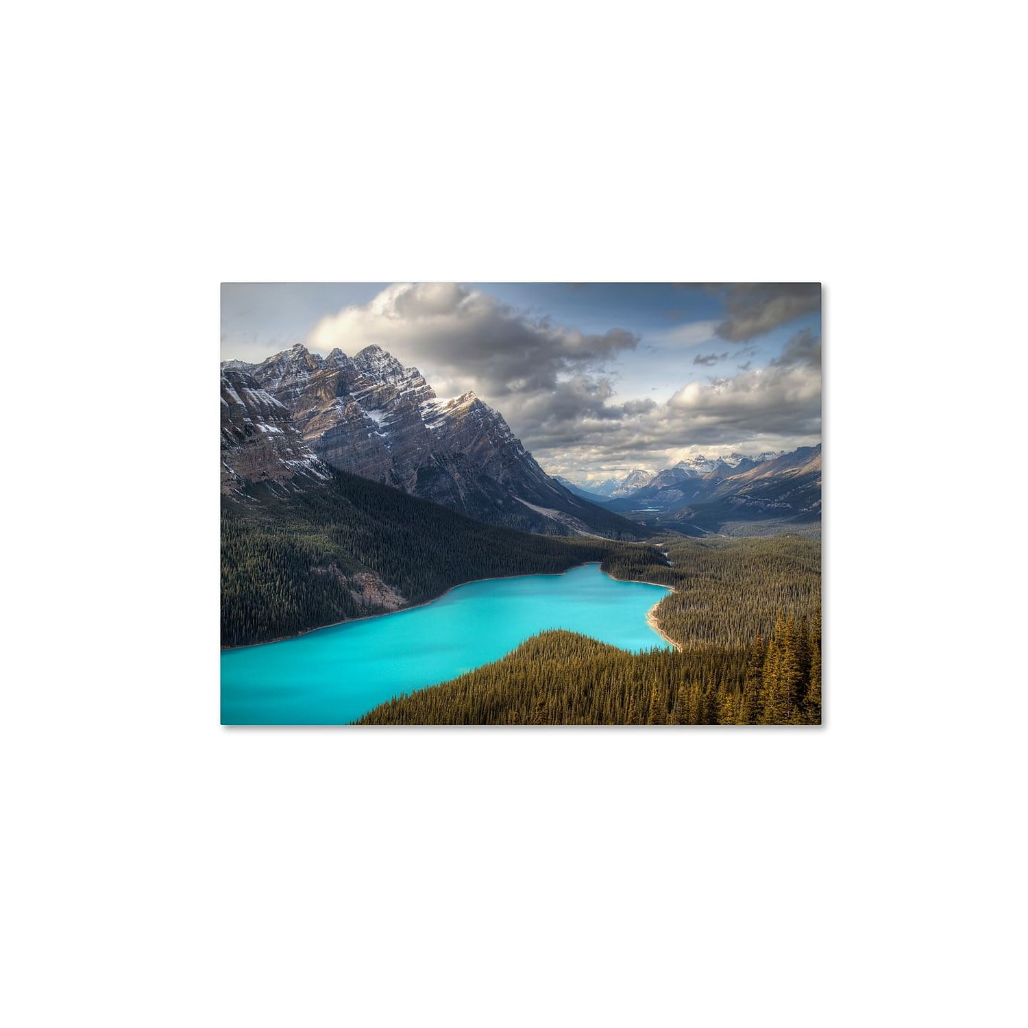 Trademark Fine Art "Peyto Lake" Canvas Art by Pierre Leclerc