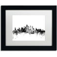 thumbnail image 1 of Trademark Fine Art "Philadelphia PA Skyline B&W" Canvas Art by Michael Tompsett, White Matte, Black Frame, 1 of 4