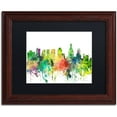 thumbnail image 1 of Trademark Fine Art "Philadelphia Skyline SP" Canvas Art by Marlene Watson, Black Matte, Wood Frame, 1 of 4