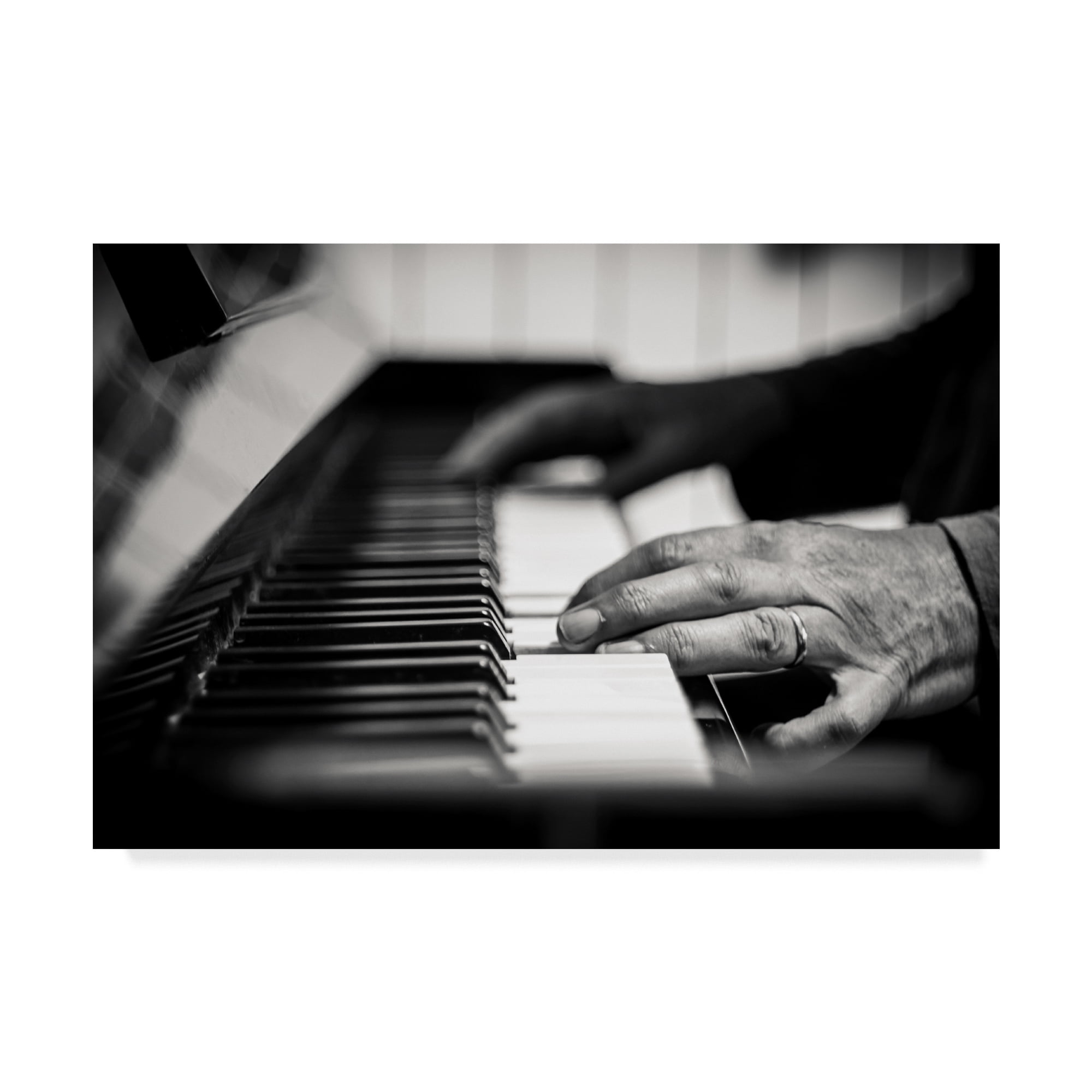 Trademark Fine Art 'Piano Player Hands' Canvas Art by Giuseppe Torre