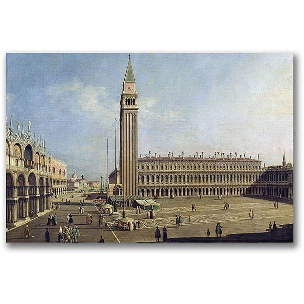 Venetian Piazza San Marco Landscape Canvas Wall Art