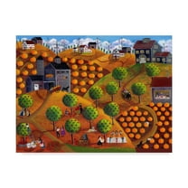 Trademark Fine Art 'Pick Your Own Pumpkin And Apple Farm' Canvas Art by Cheryl Bartley
