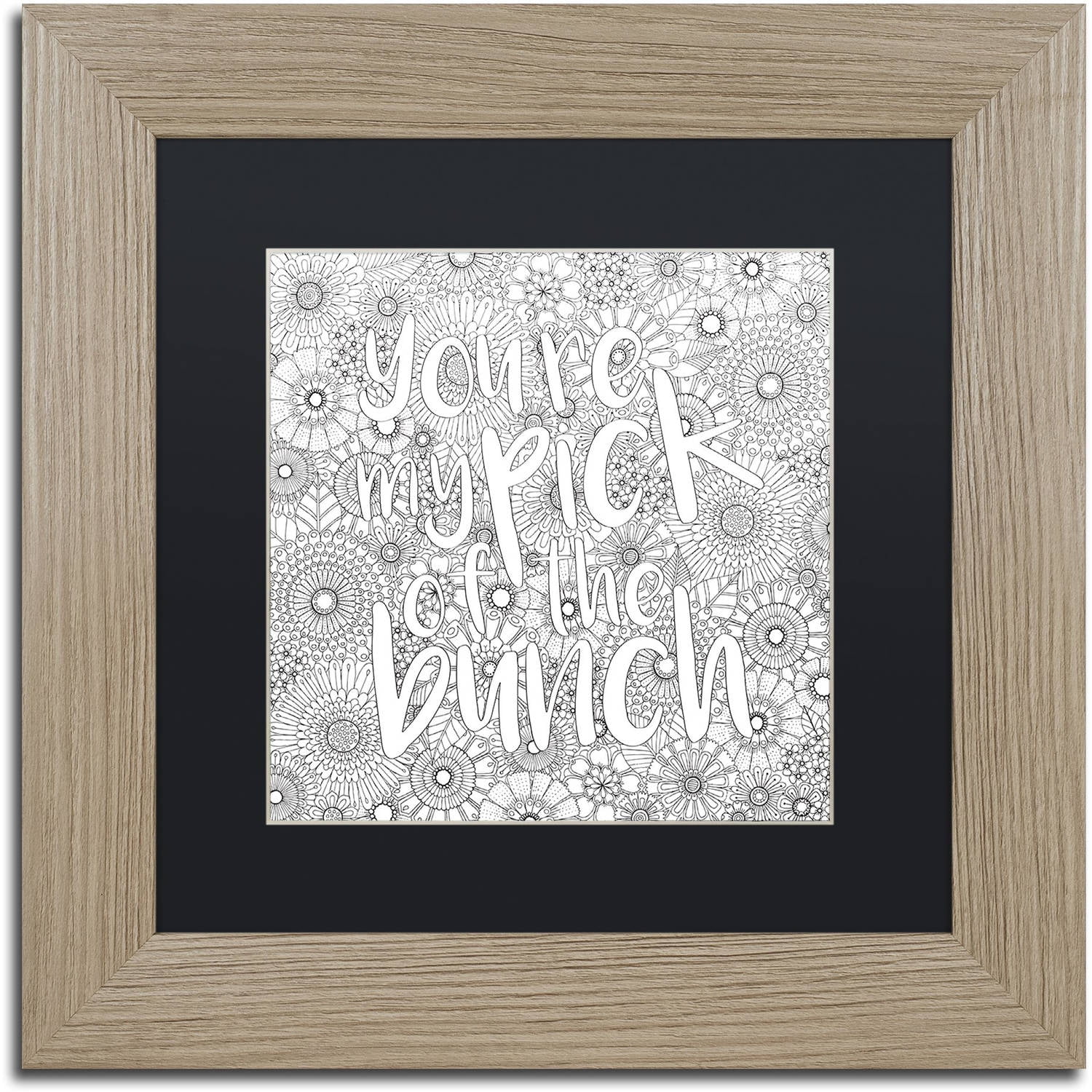 Trademark Fine Art "Pick of the Bunch" Canvas Art by Hello Angel, Black Matte, Birch Frame