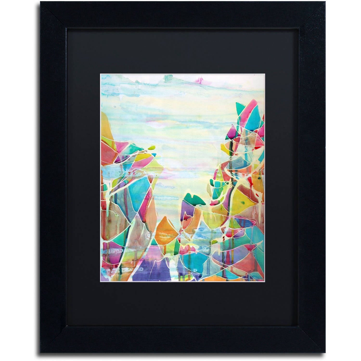 Trademark Fine Art "Pico de Orizaba" Canvas Art by Lauren Moss Black Matte, Black Frame