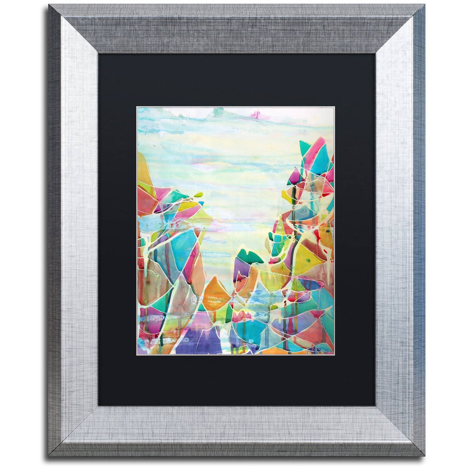 Trademark Fine Art "Pico de Orizaba" Canvas Art by Lauren Moss Black Matte, Silver Frame