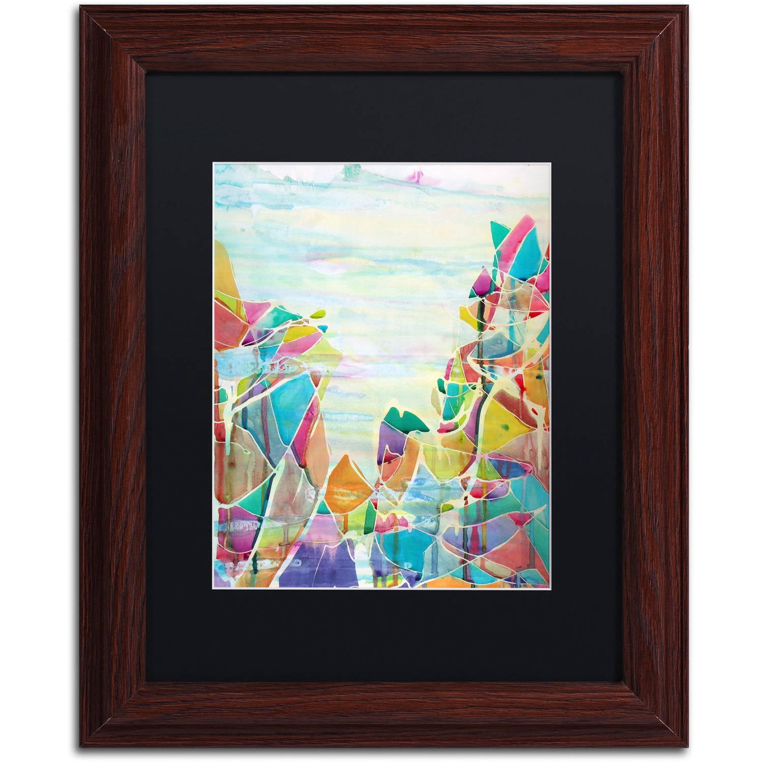 Trademark Fine Art "Pico de Orizaba" Canvas Art by Lauren Moss Black Matte, Wood Frame