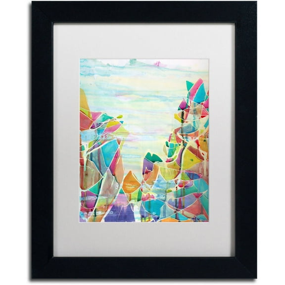 Trademark Fine Art "Pico de Orizaba" Canvas Art by Lauren Moss White Matte, Black Frame