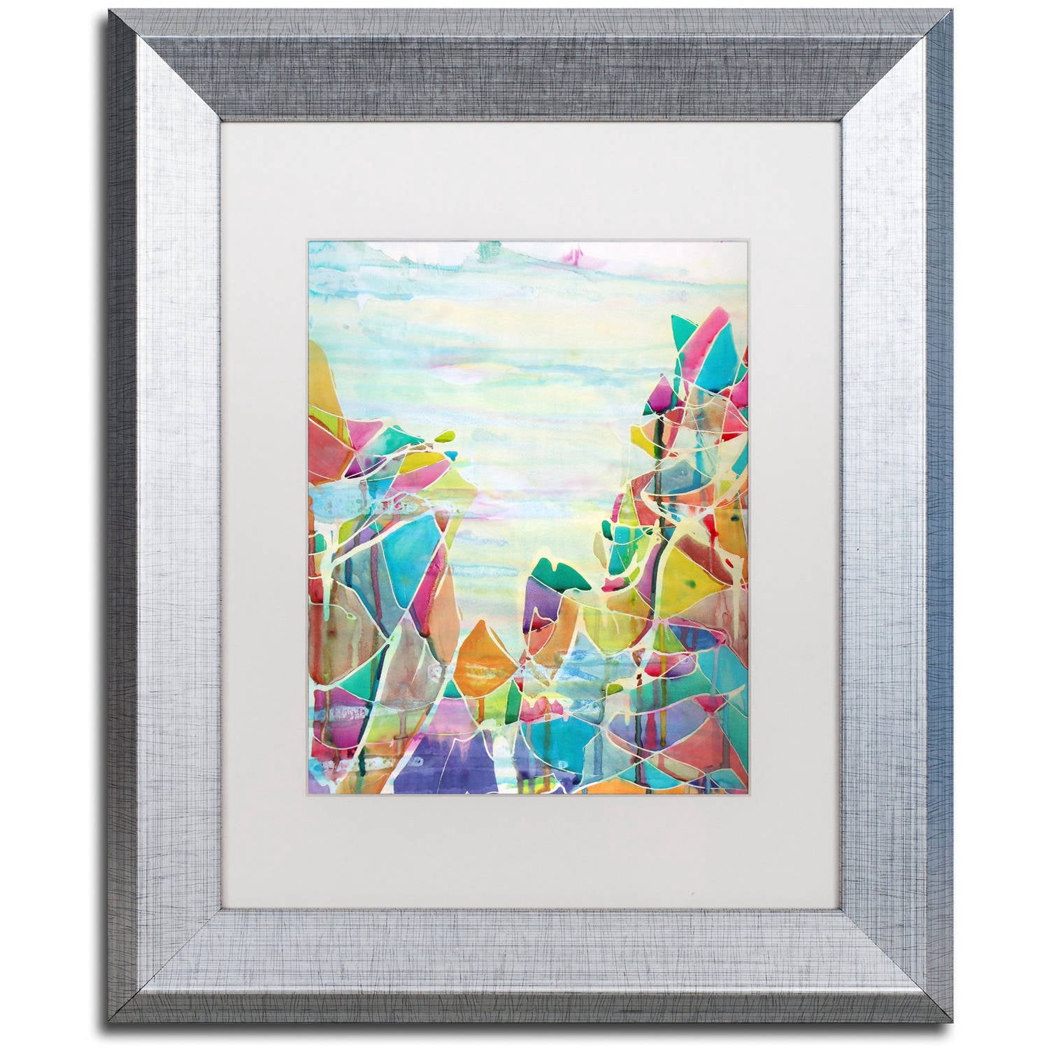 Trademark Fine Art "Pico de Orizaba" Canvas Art by Lauren Moss White Matte, Silver Frame