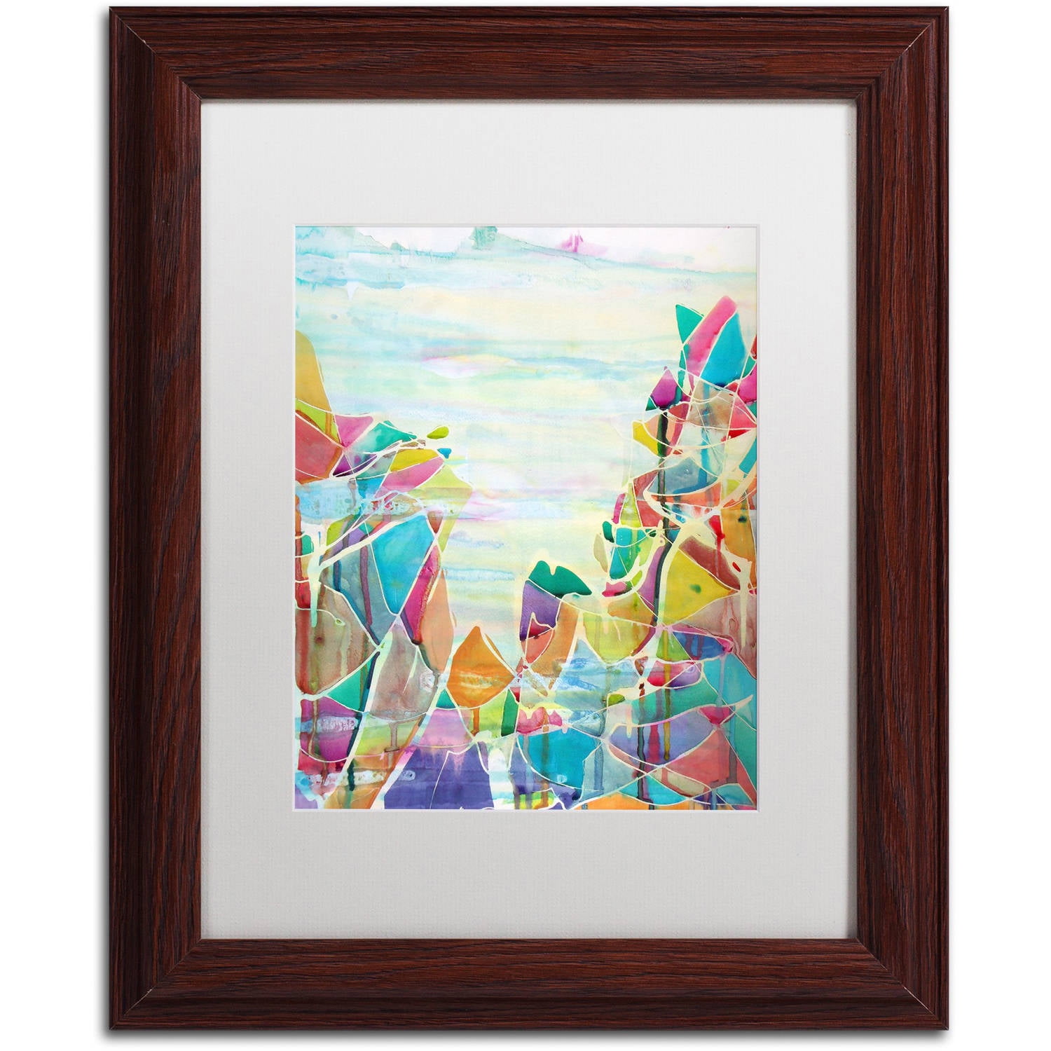 Trademark Fine Art "Pico de Orizaba" Canvas Art by Lauren Moss White Matte, Wood Frame