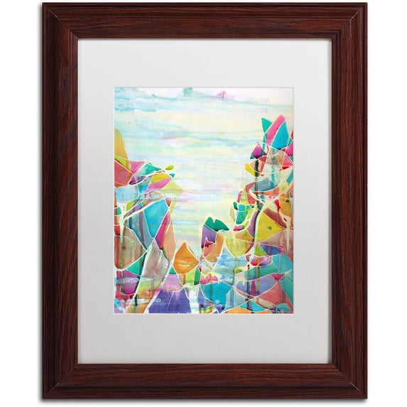 Trademark Fine Art "Pico de Orizaba" Canvas Art by Lauren Moss White Matte, Wood Frame