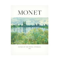 Trademark Fine Art Pictufy  Banks Of The Seine Canvas Wall Art