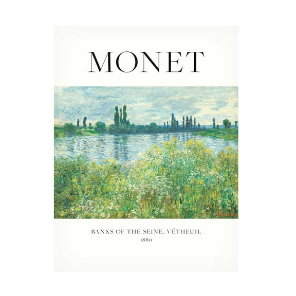 Trademark Fine Art Pictufy  Banks Of The Seine Canvas Wall Art