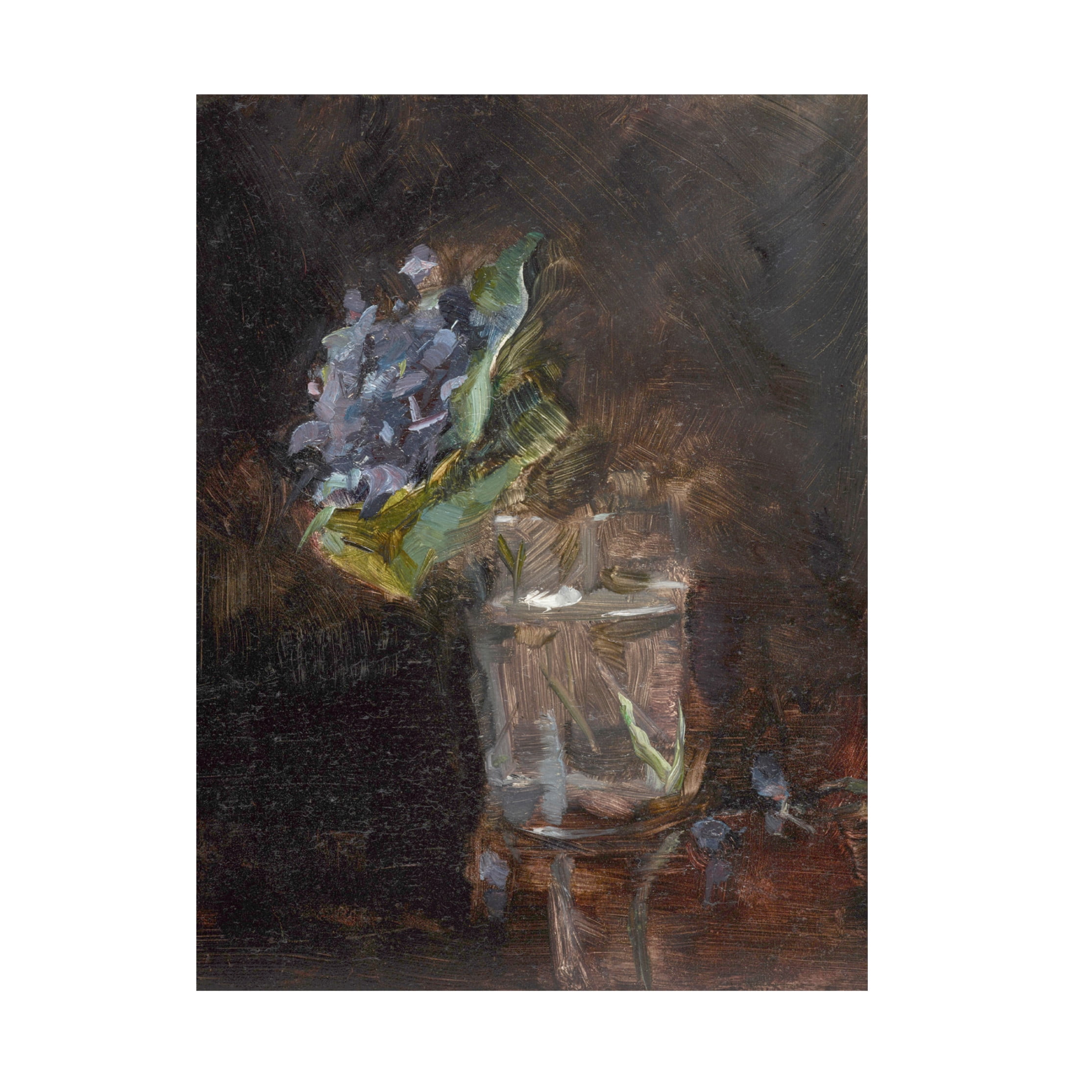 Trademark Fine Art Pictufy Bouquet of Violets In a Vase 1882 Canvas Wall Art