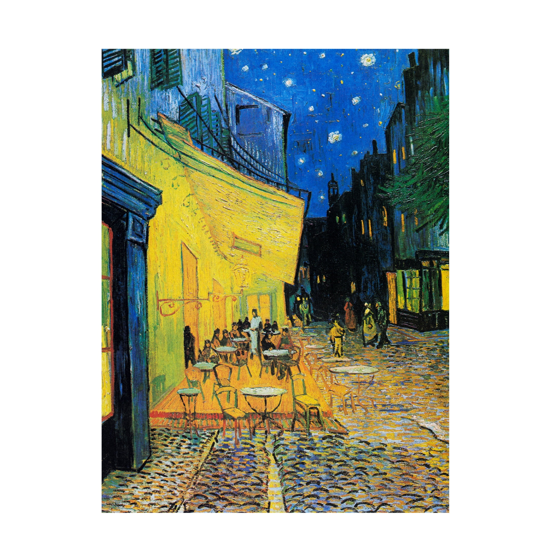 Trademark Fine Art Pictufy  CafAc Terrace At Night Canvas Wall Art