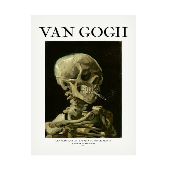 Trademark Fine Art Pictufy Head of a skeleton Canvas Wall Art