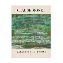 Trademark Fine Art Pictufy  Japanese Footbridge 1899 Canvas Wall Art