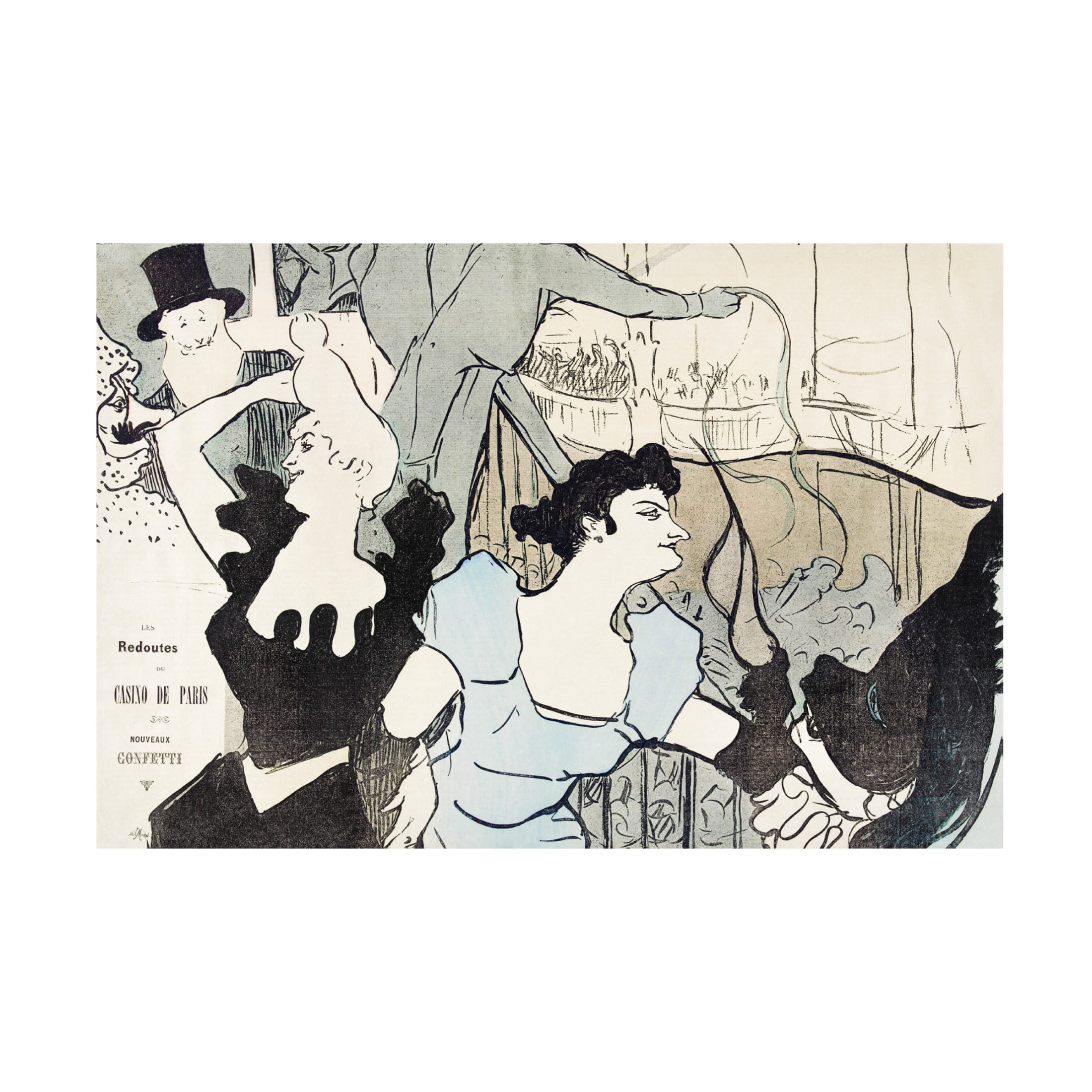 Trademark Fine Art Pictufy Les Reodutes Du Casino De Paris1892 Canvas Wall Art