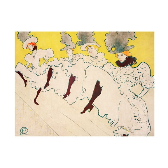 Trademark Fine Art Pictufy Mademoiselle Eglantineas Troupe 1896 Canvas Wall Art