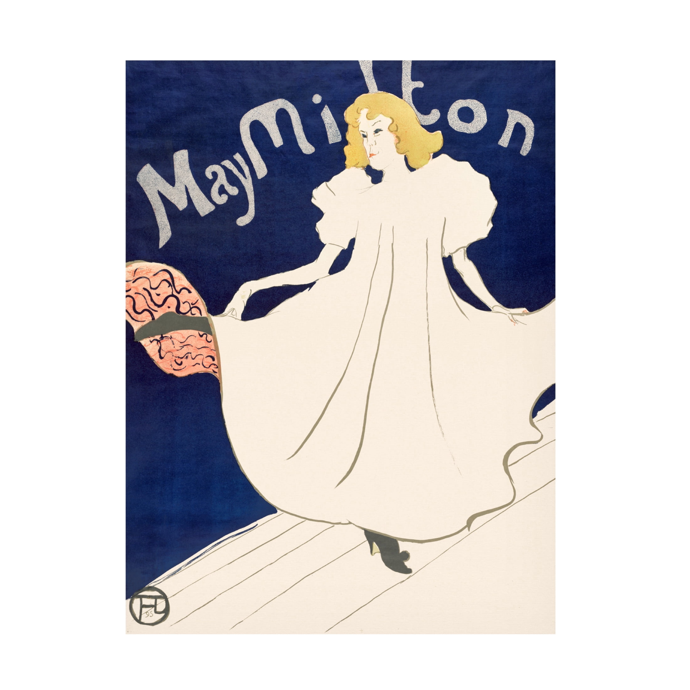 Trademark Fine Art Pictufy May Milton Poster1895 Canvas Wall Art