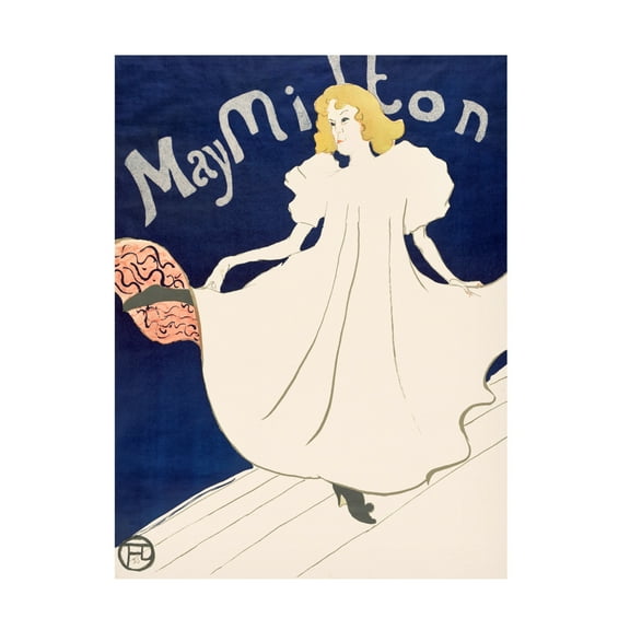 Trademark Fine Art Pictufy May Milton Poster1895 Canvas Wall Art