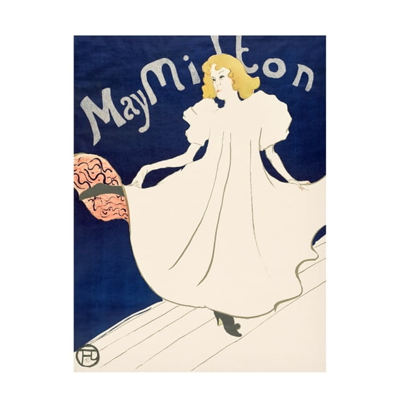 Trademark Fine Art Pictufy May Milton Poster1895 Canvas Wall Art