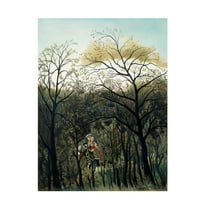 Trademark Fine Art Pictufy  Rendezvous In The Forest Canvas Wall Art