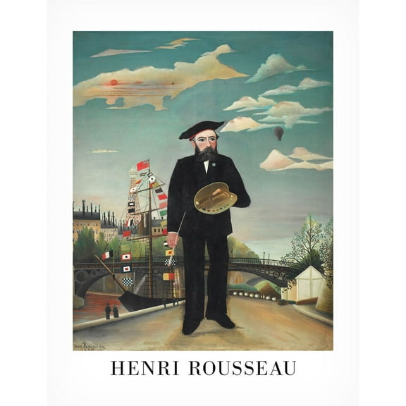 Trademark Fine Art Pictufy  Self Portrait 1890 Canvas Wall Art