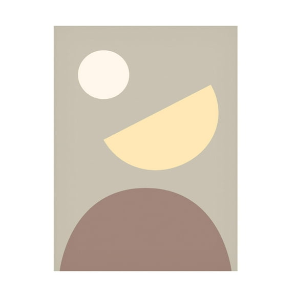 Trademark Fine Art Pictufy Studio Arches Yellow and Gray Canvas Wall Art