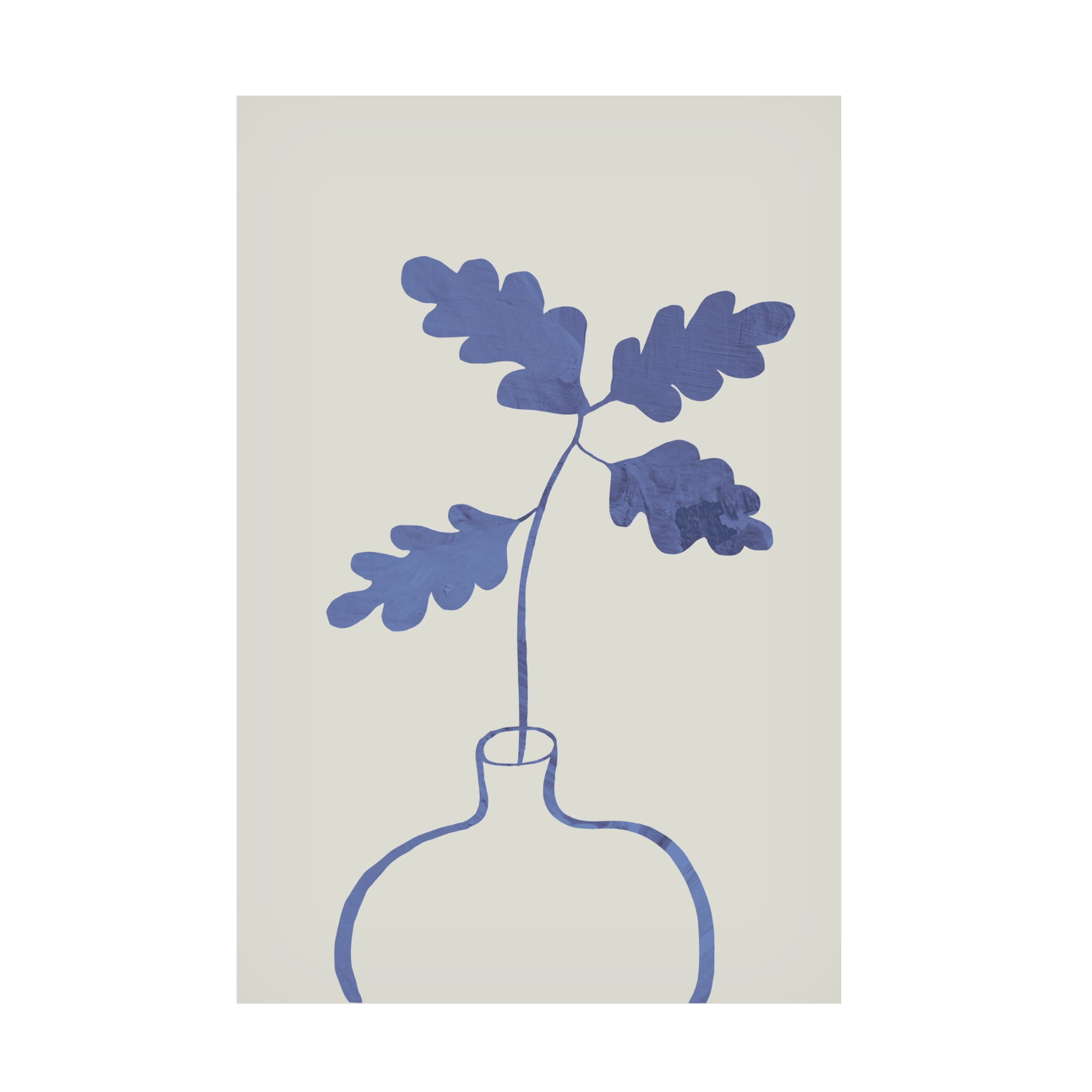 Trademark Fine Art Pictufy Studio Blue Oak Plant Canvas Wall Art