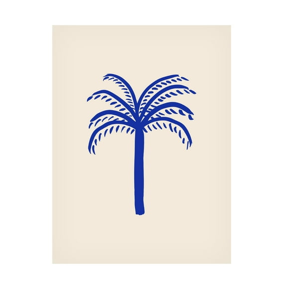 Trademark Fine Art Pictufy Studio Blue Palm Canvas Wall Art