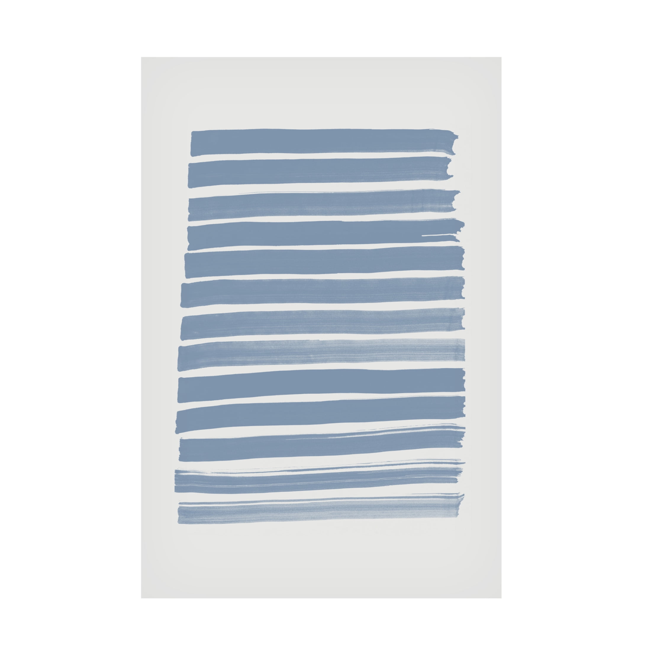 Trademark Fine Art Pictufy Studio Blue Strokes Canvas Wall Art