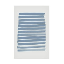 Trademark Fine Art Pictufy Studio Blue Strokes Canvas Wall Art