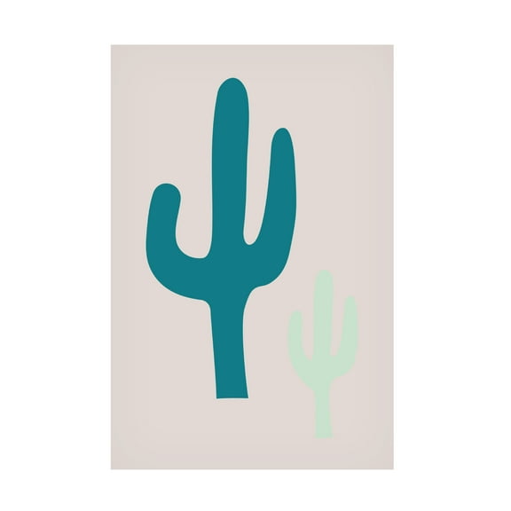 Trademark Fine Art Pictufy Studio Cactus Beige Canvas Wall Art