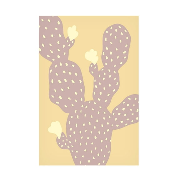 Trademark Fine Art Pictufy Studio Cactus Yellow Canvas Wall Art