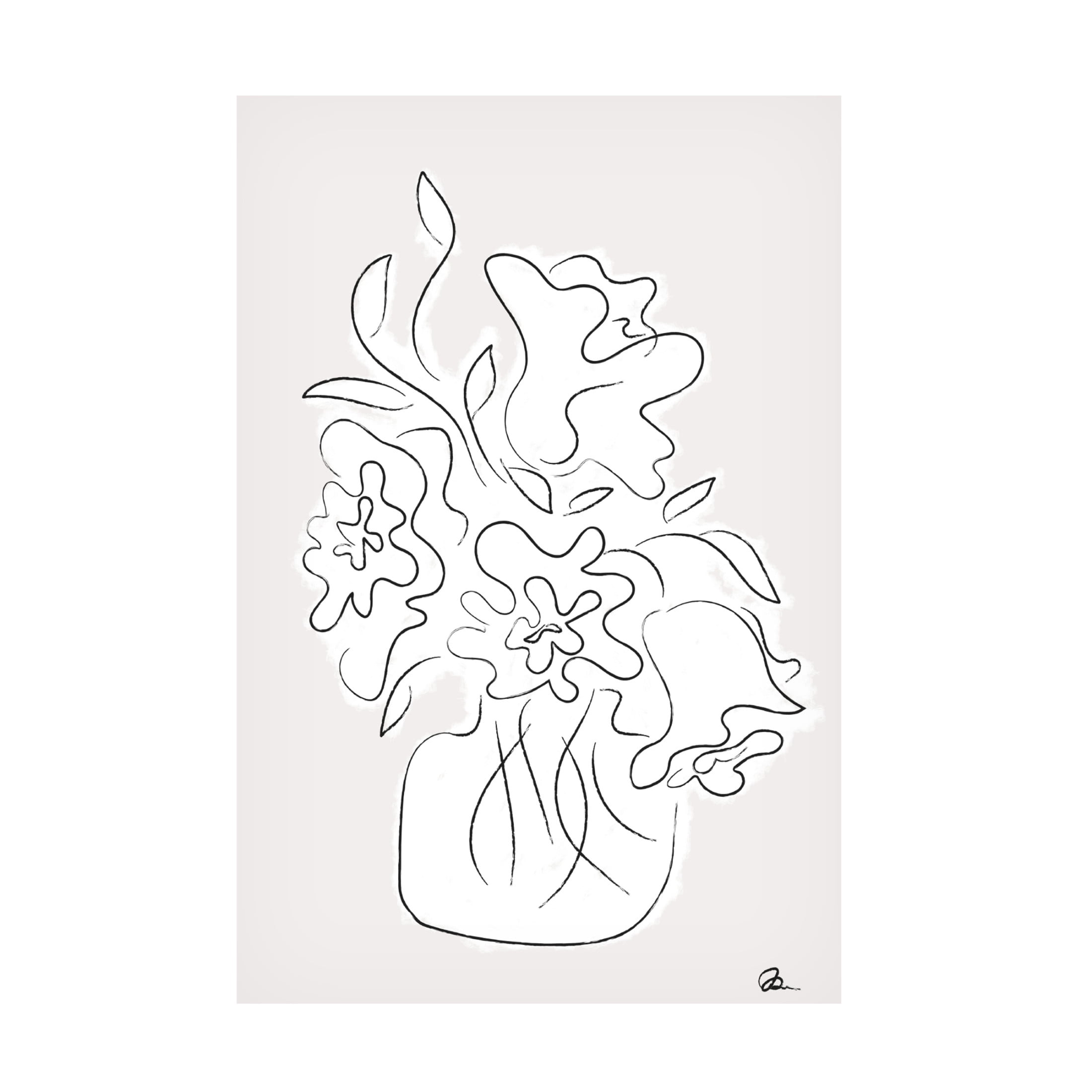 Trademark Fine Art Pictufy Studio Flower Bouquet Grey Canvas Wall Art