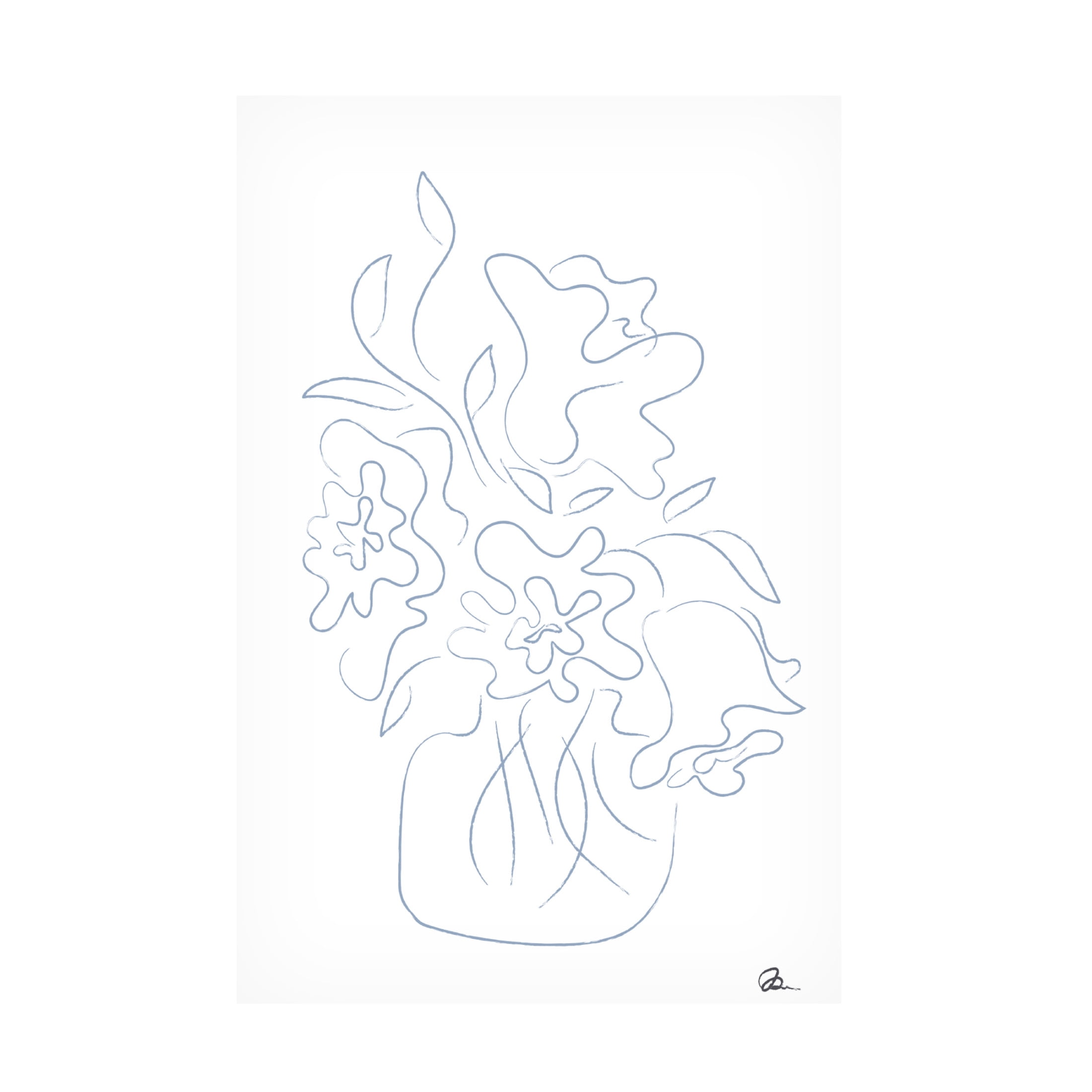 Trademark Fine Art Pictufy Studio Flower Bouquet Sketch Canvas Wall Art
