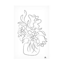 Trademark Fine Art Pictufy Studio Flower Bouquet White Canvas Wall Art