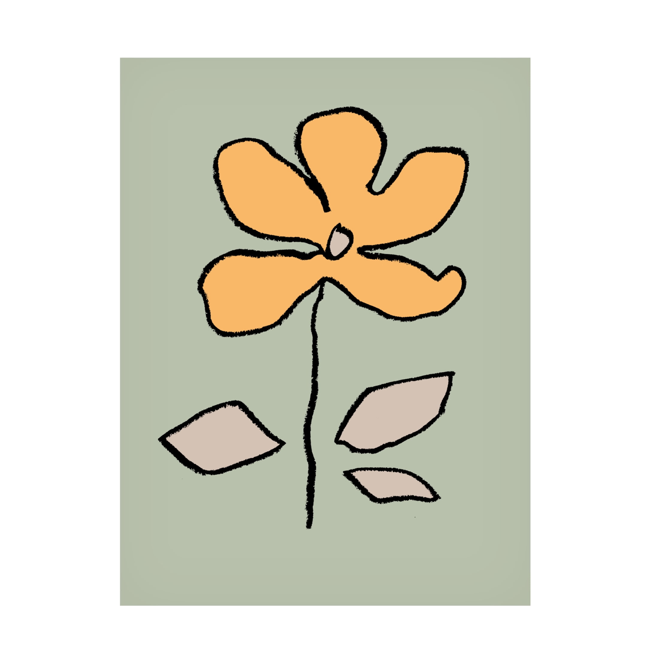 Trademark Fine Art Pictufy Studio Flower Yellow and Green Canvas Wall Art