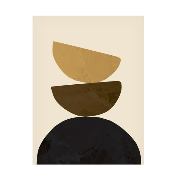 Trademark Fine Art Pictufy Studio Geometrical Yellow Canvas Wall Art