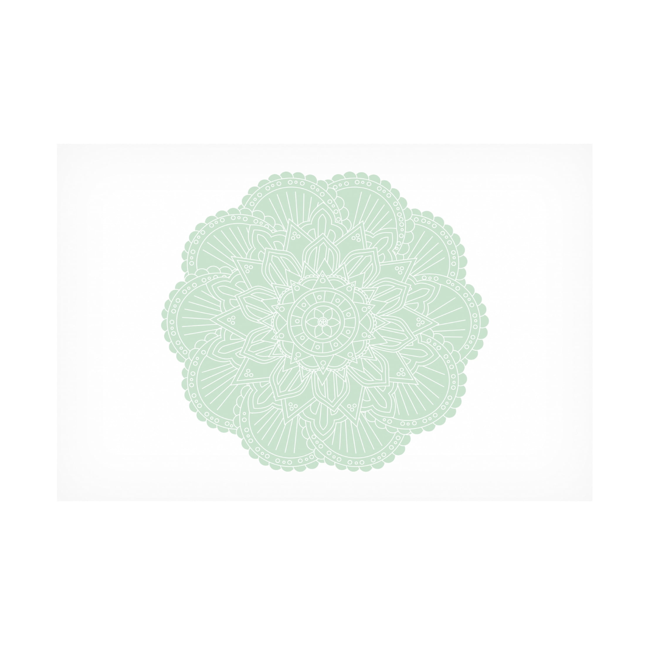 Trademark Fine Art Pictufy Studio II ABSTRACT GREEN MANDALA Canvas Wall Art