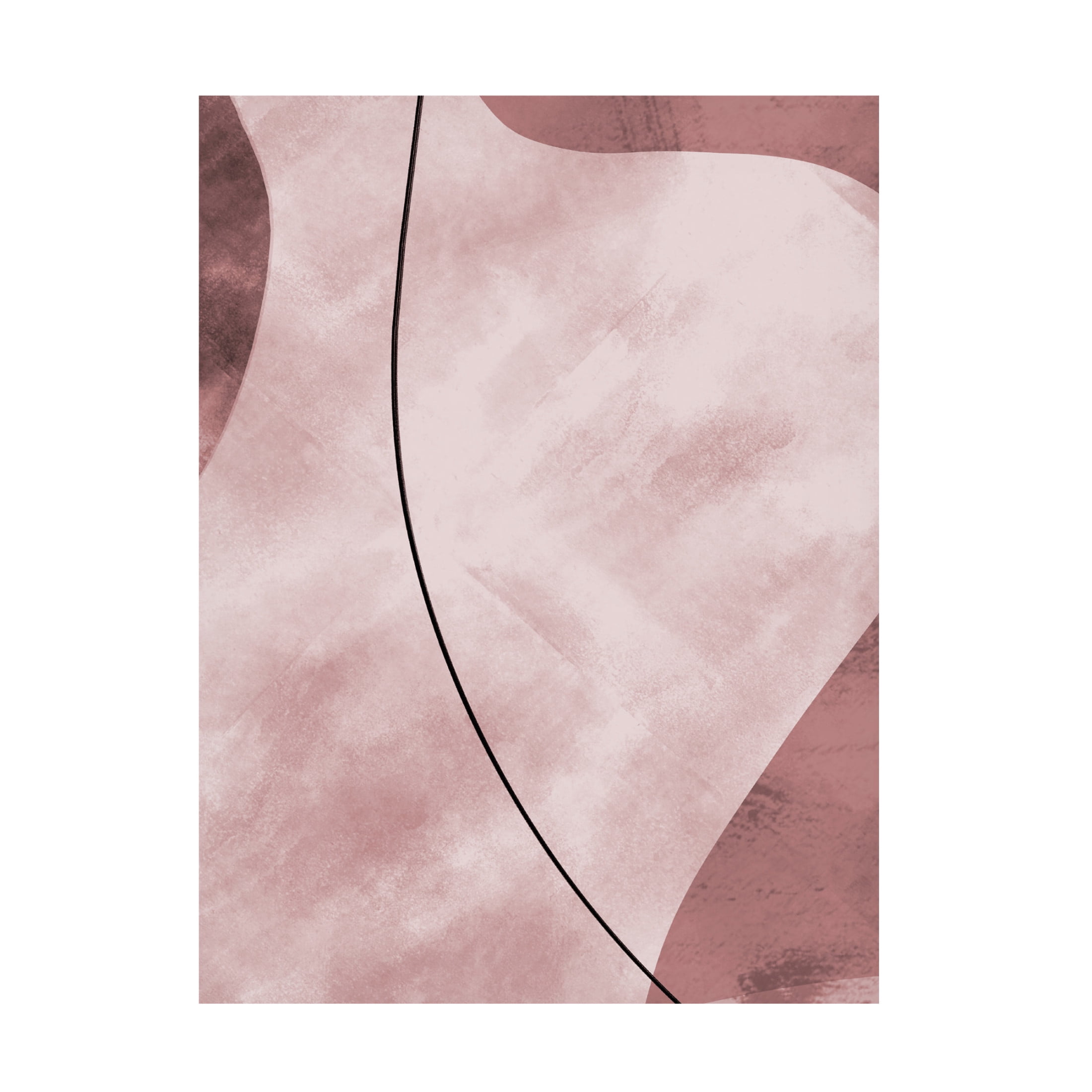 Trademark Fine Art Pictufy Studio II Abstract Shapes Pink Canvas Wall Art