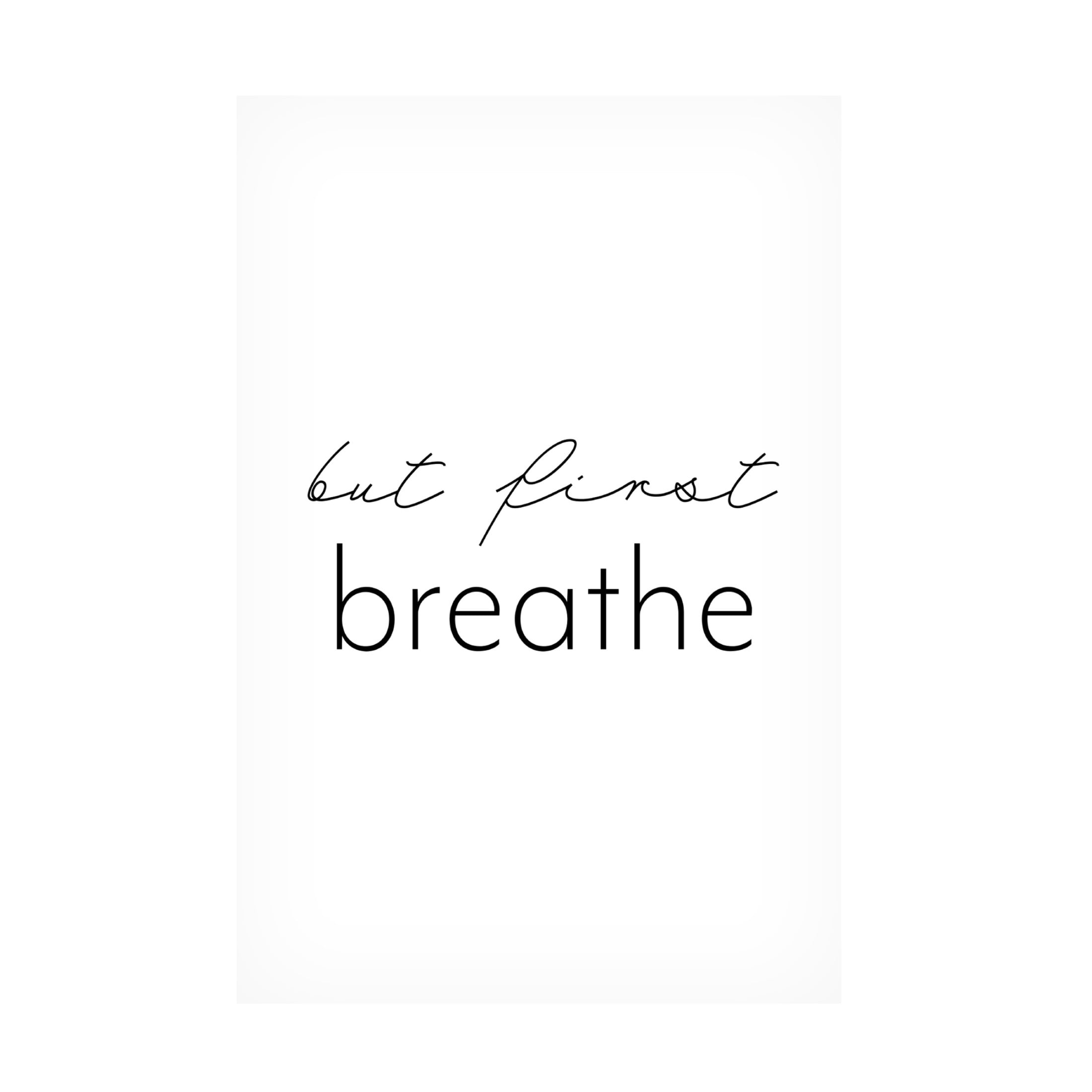 Trademark Fine Art Pictufy Studio II But first breathe Canvas Wall Art