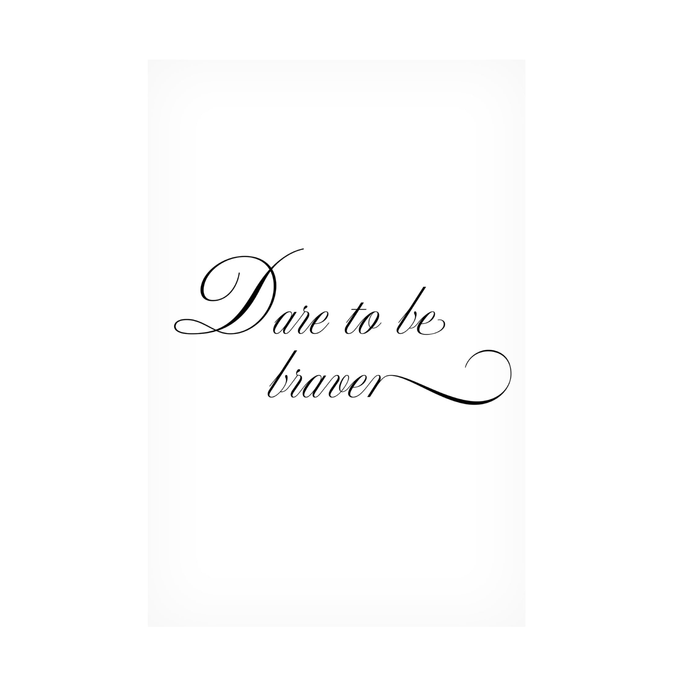 Trademark Fine Art Pictufy Studio II Dare to be braver Canvas Wall Art