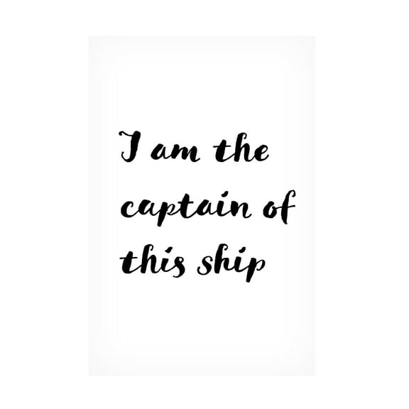 Trademark Fine Art Pictufy Studio II I am the captain of this ship Canvas Wall Art