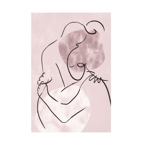 Trademark Fine Art Pictufy Studio II Lovers Hug Canvas Wall Art